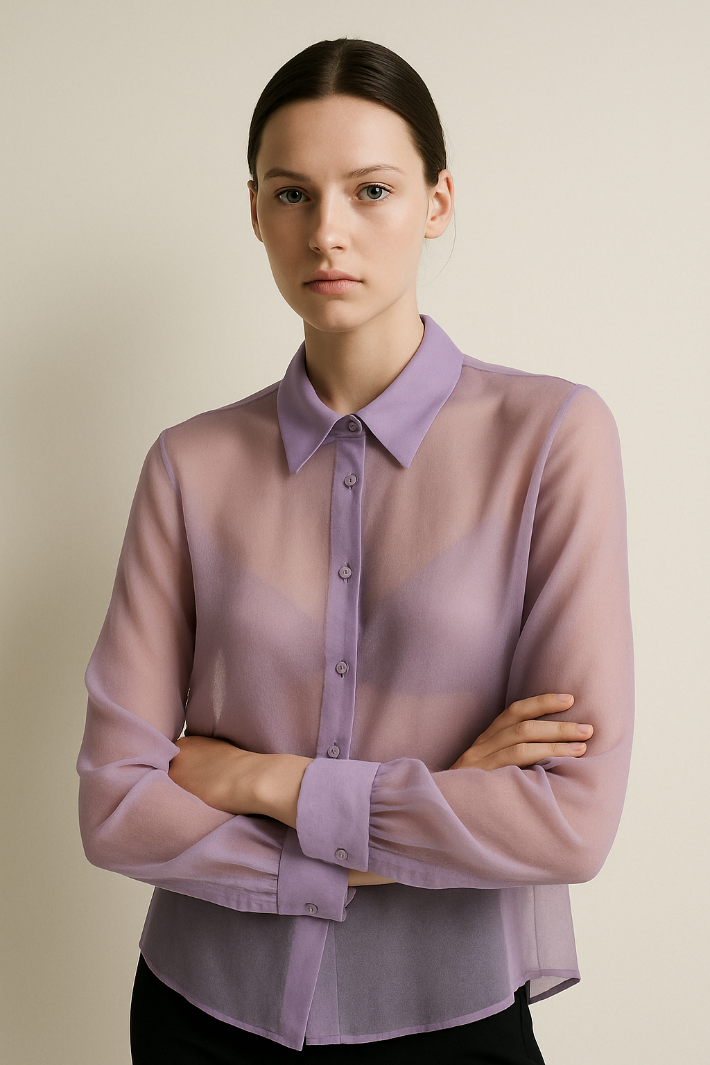 Mia | Sheer Chiffon Blouse